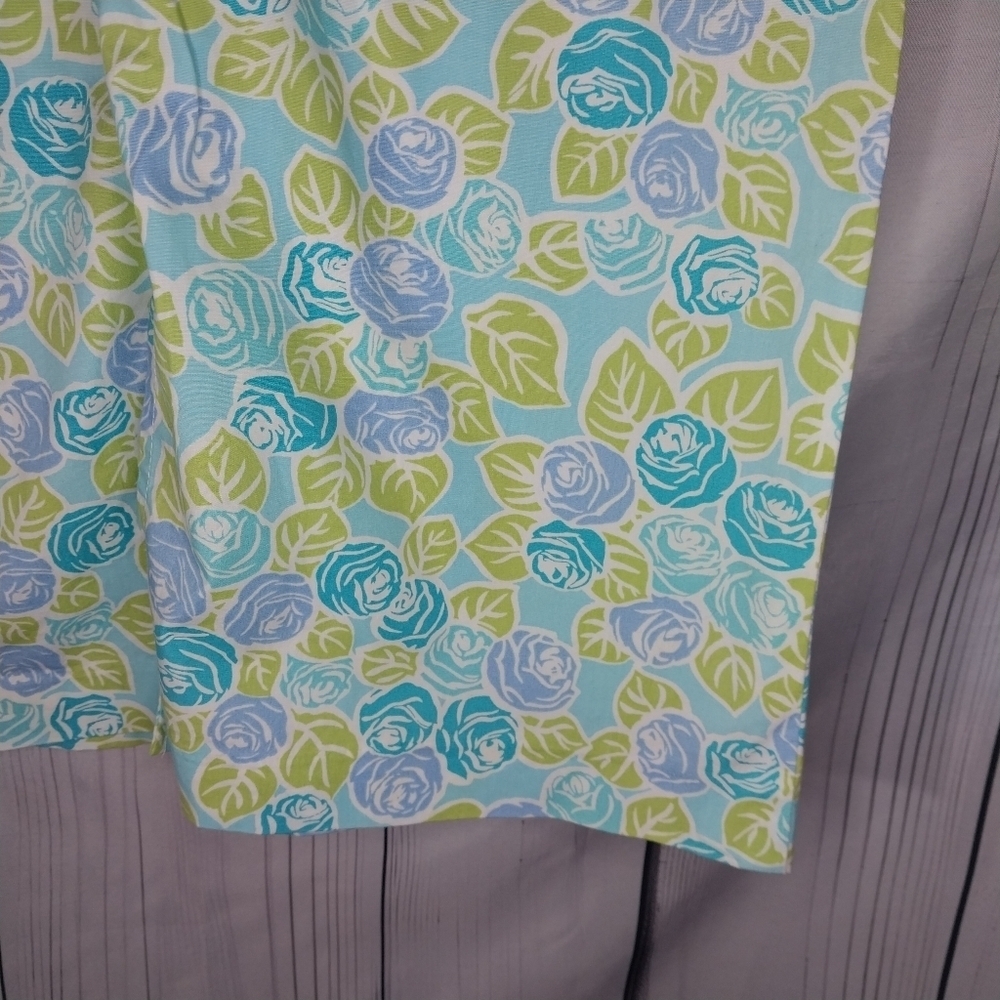 Tahiti Reef Club Preppy Classic Coastal Modest Sleeveless Cotton Sheath Dress - Picture 13 of 14